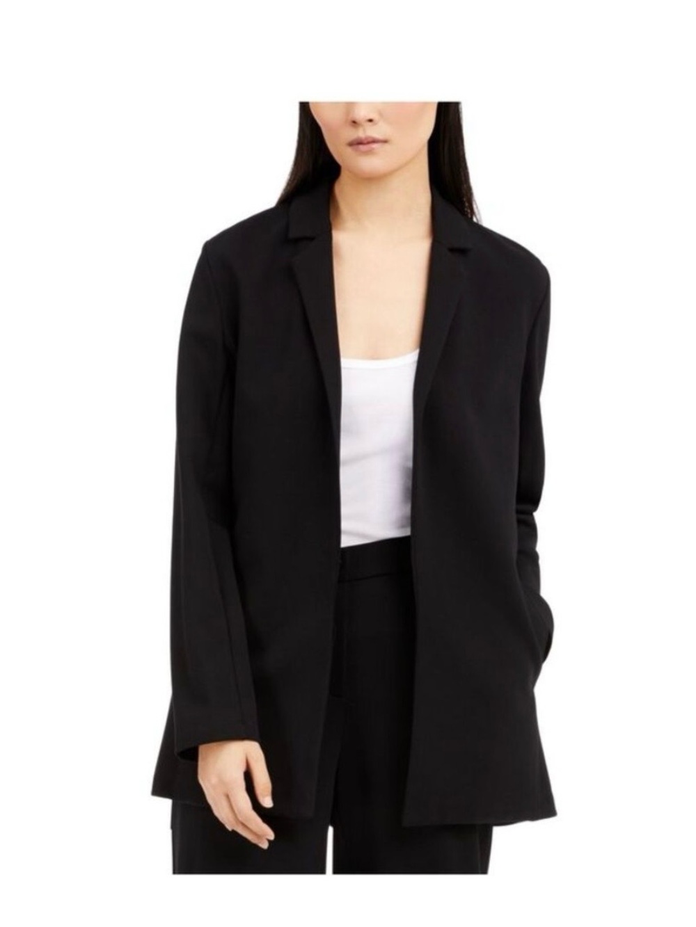Eileen Fisher Black Open-Front Blazer retails $298 size XL great condition
